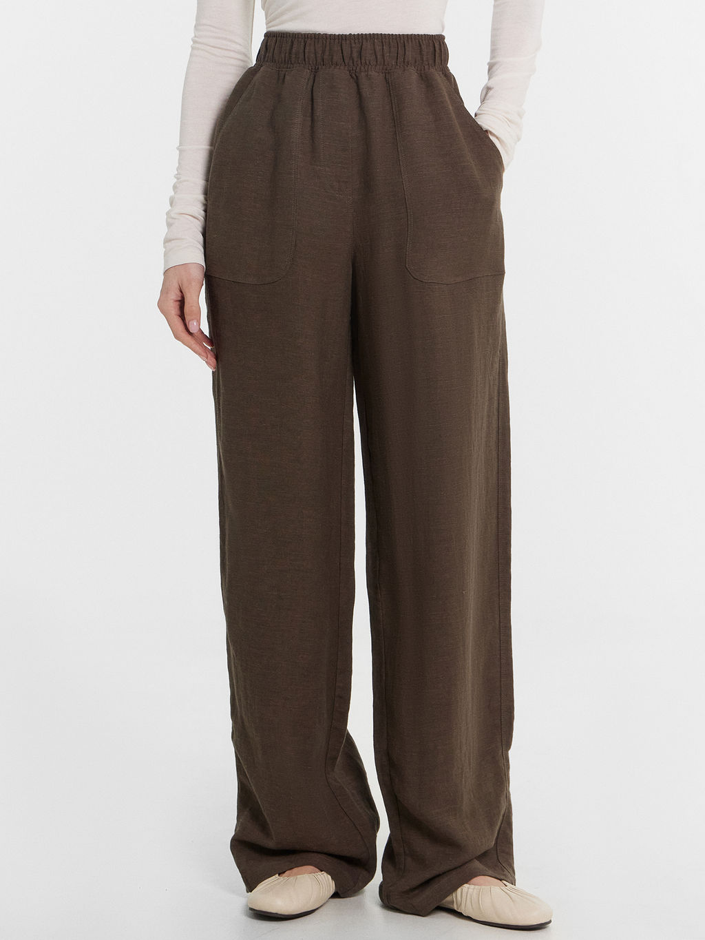 Брюки женские коричневые