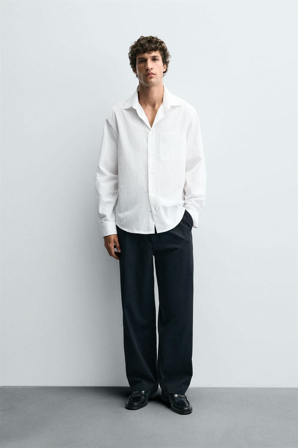 CREASED-EFFECT SHIRT