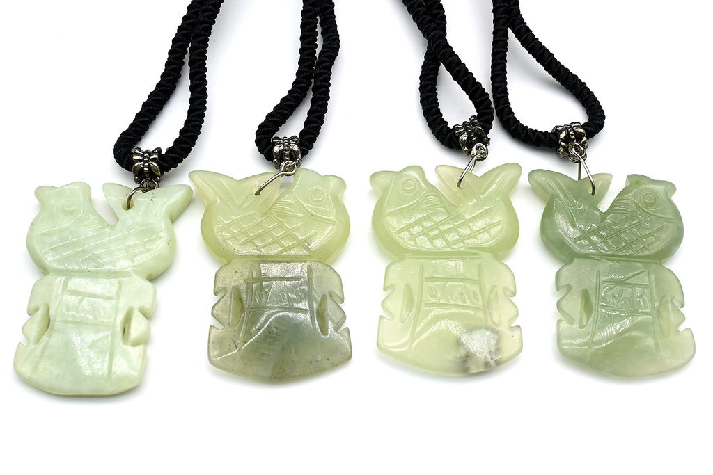 Подвеска из нефрита Слоник на шнурке 48-62см - Радуга камня фото 5