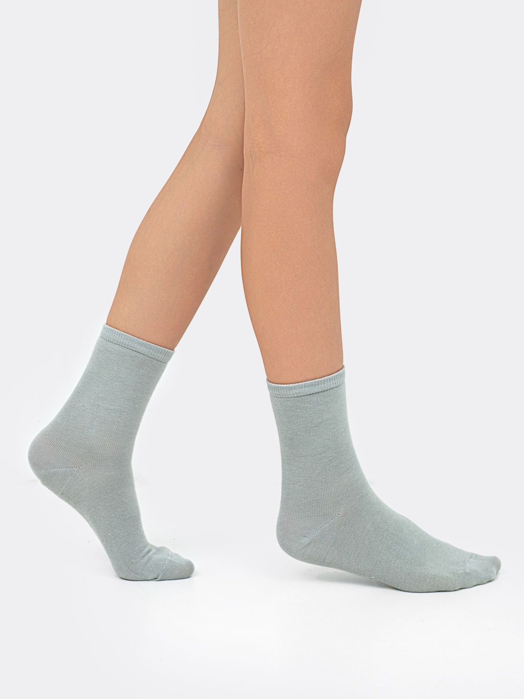 Цена за 5 штук!!! Детские высокие носки светло-оливкового цвета - Mark formelle фото 2