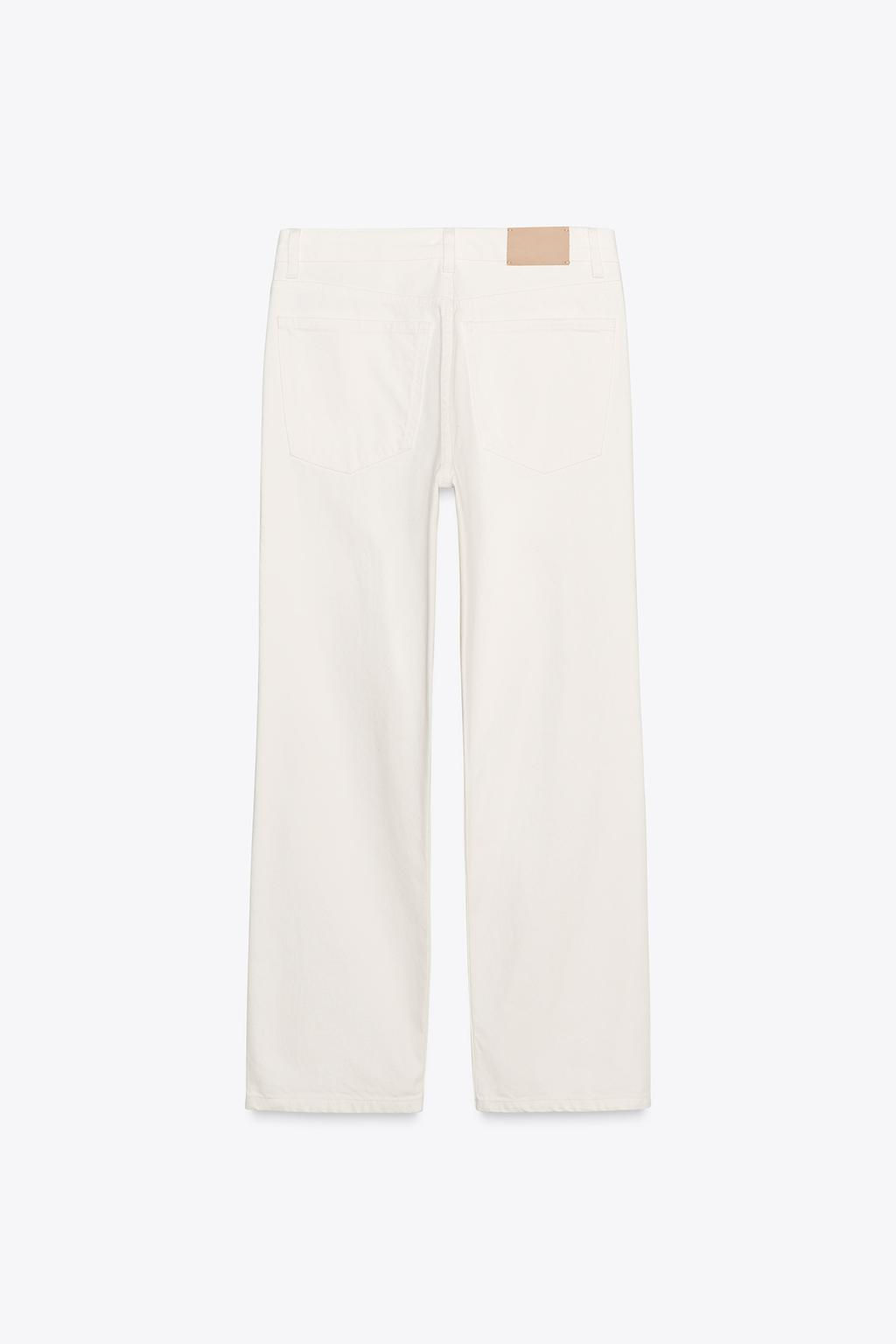 ZW COLLECTION CROPPED STRAIGHT HIGH-WAIST JEANS - Zara фото 8