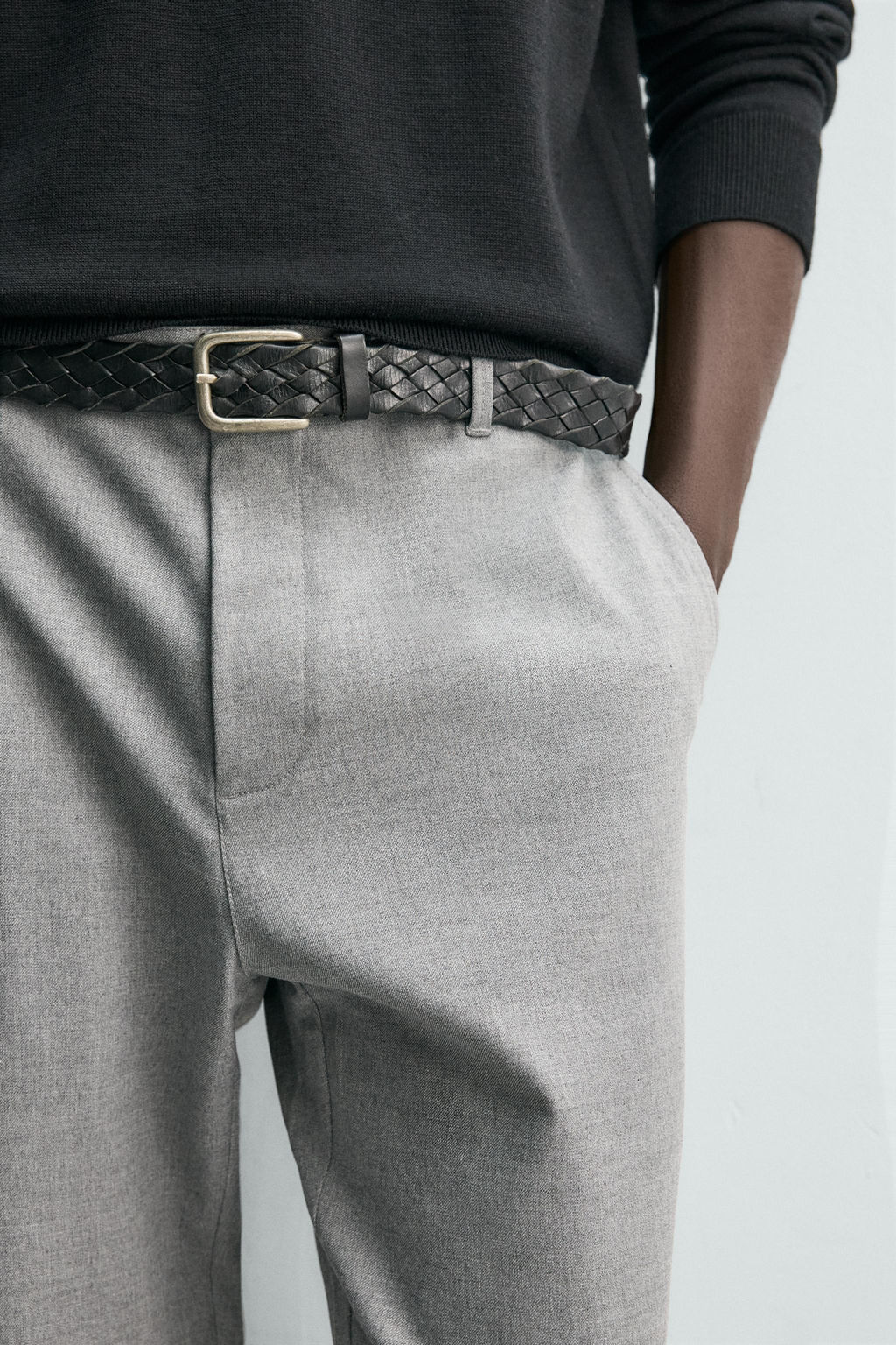 PANTAL?N SLIM FIT CONFORT / Gris - Zara фото 10