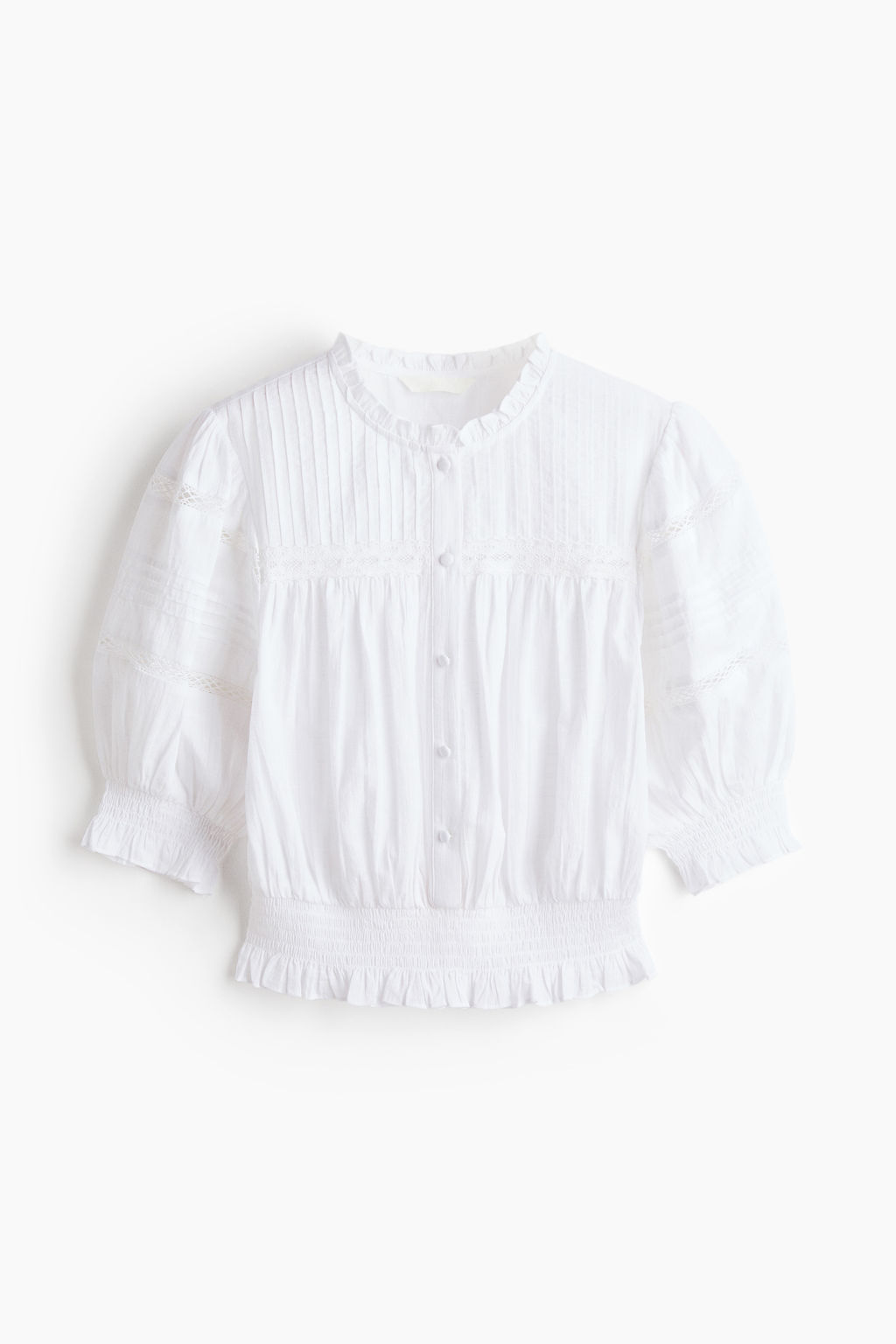 Blusa de algod?n con jaretas - H&m фото 2