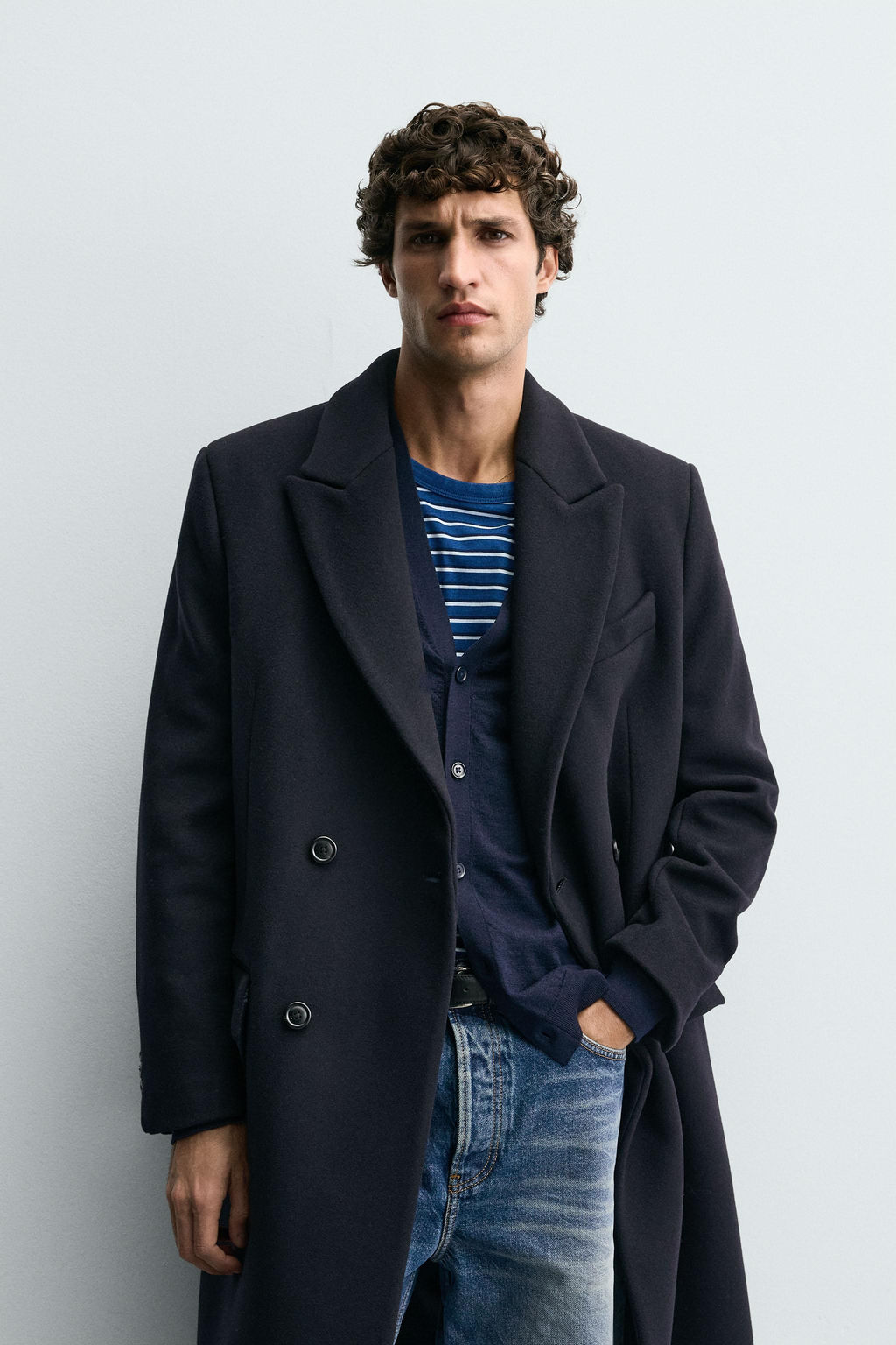 MANTECO ® WOOL BLEND DOUBLE-BREASTED COAT - Zara фото 2