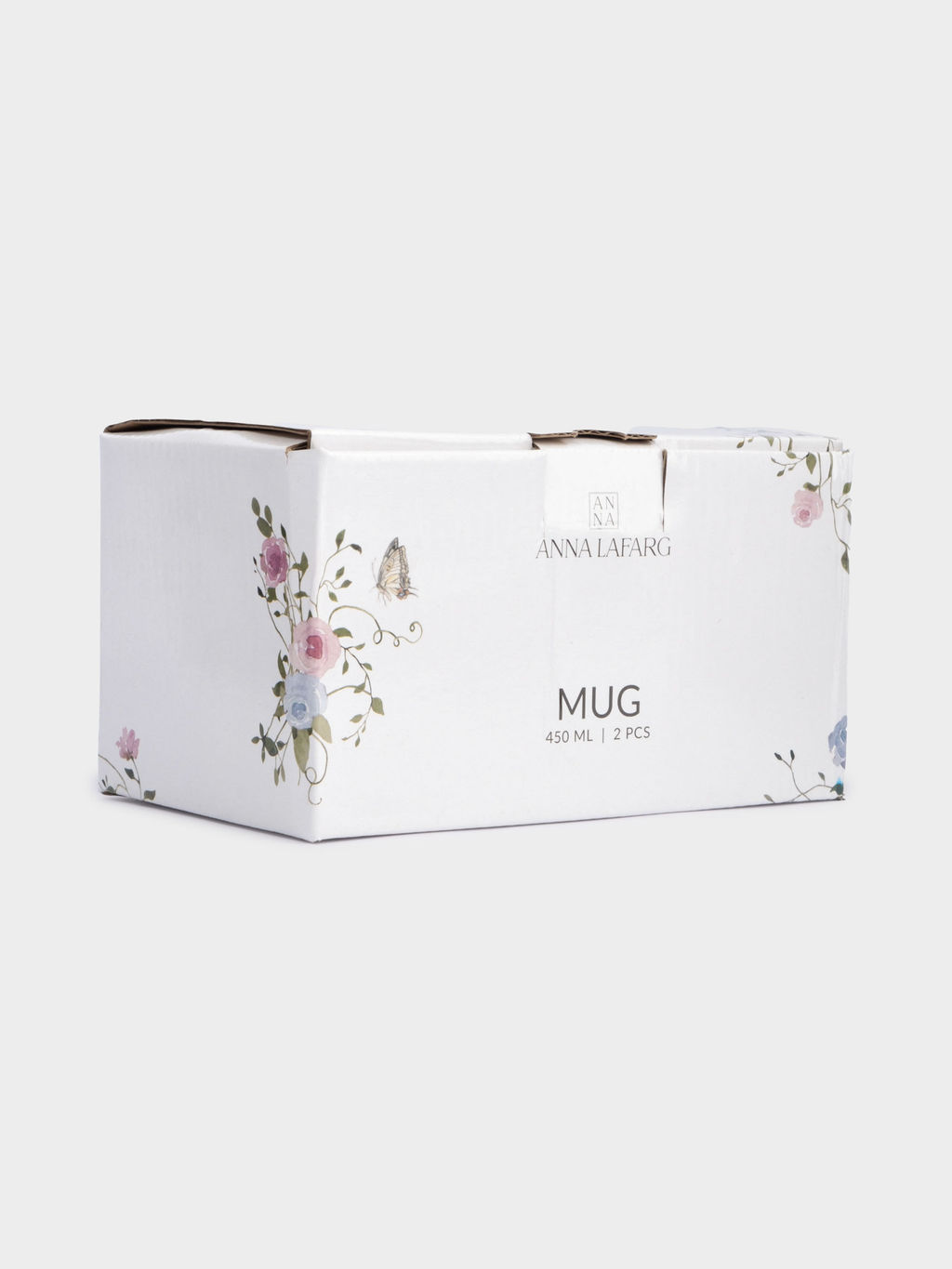 Кружка, 450 мл, 2 шт, фарфор F, белая, Цветы, Gentle garden - Anna lafarg фото 8