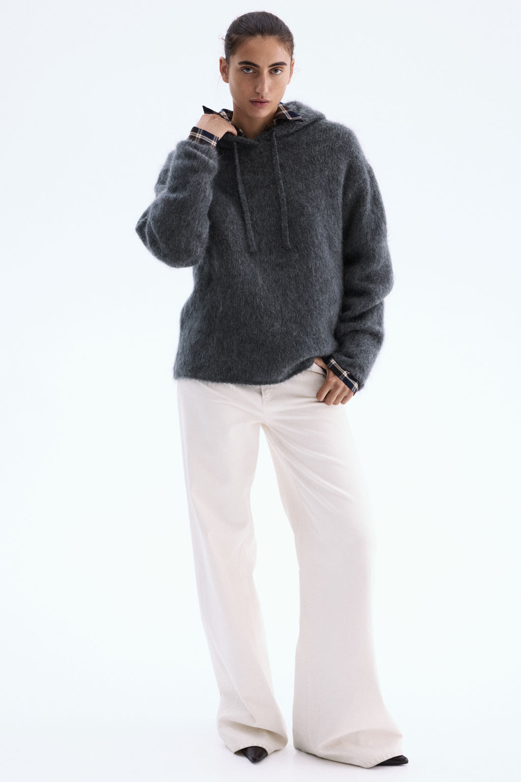 Jersey con capucha en mezcla de mohair - H&m фото 5