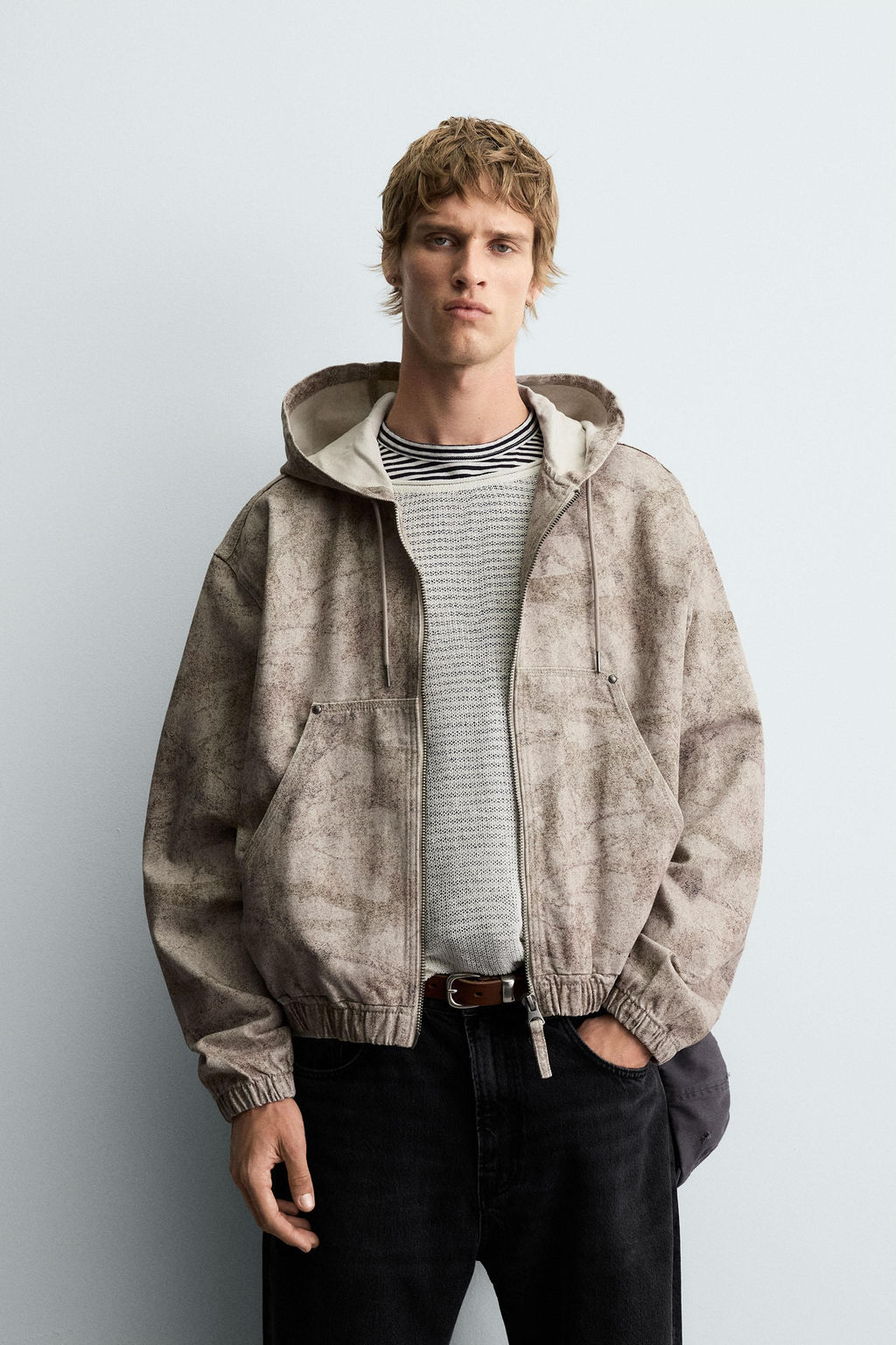 WASHED HOODED JACKET - Zara фото 2