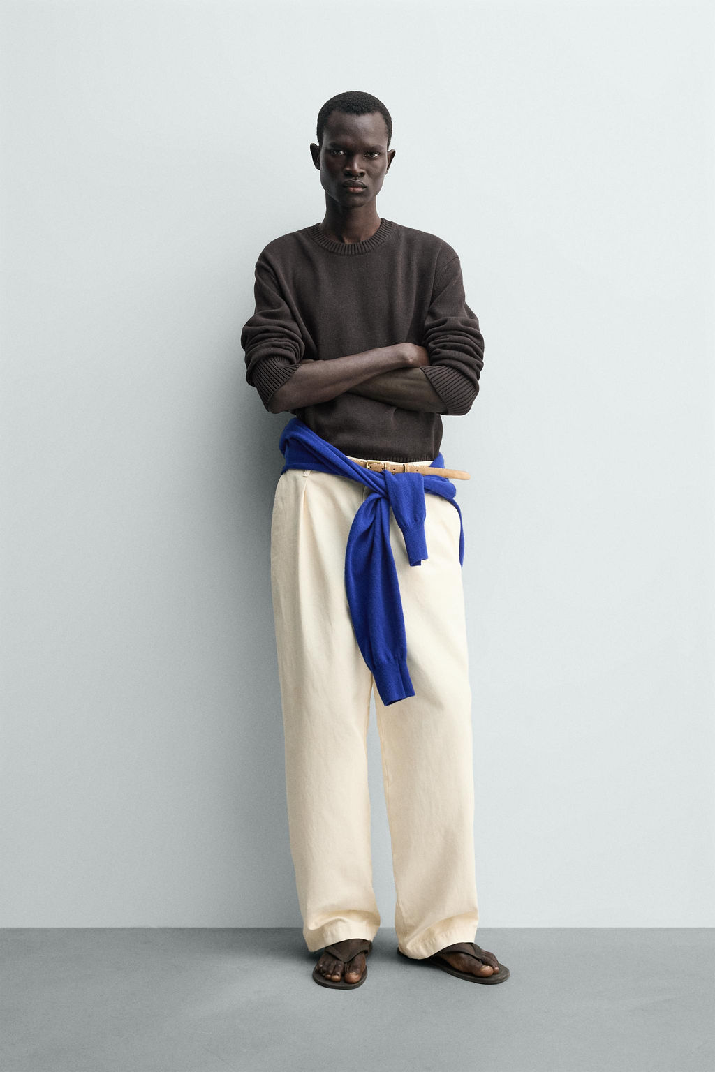 JERSEY REGULAR FIT ALGOD?N - LINO / Marr?n