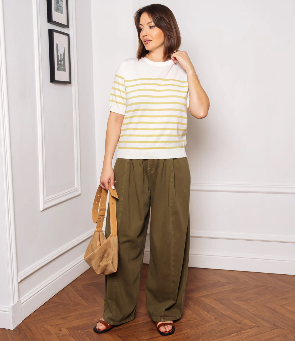 Футболка #ОКТ185002, фисташковый, белый