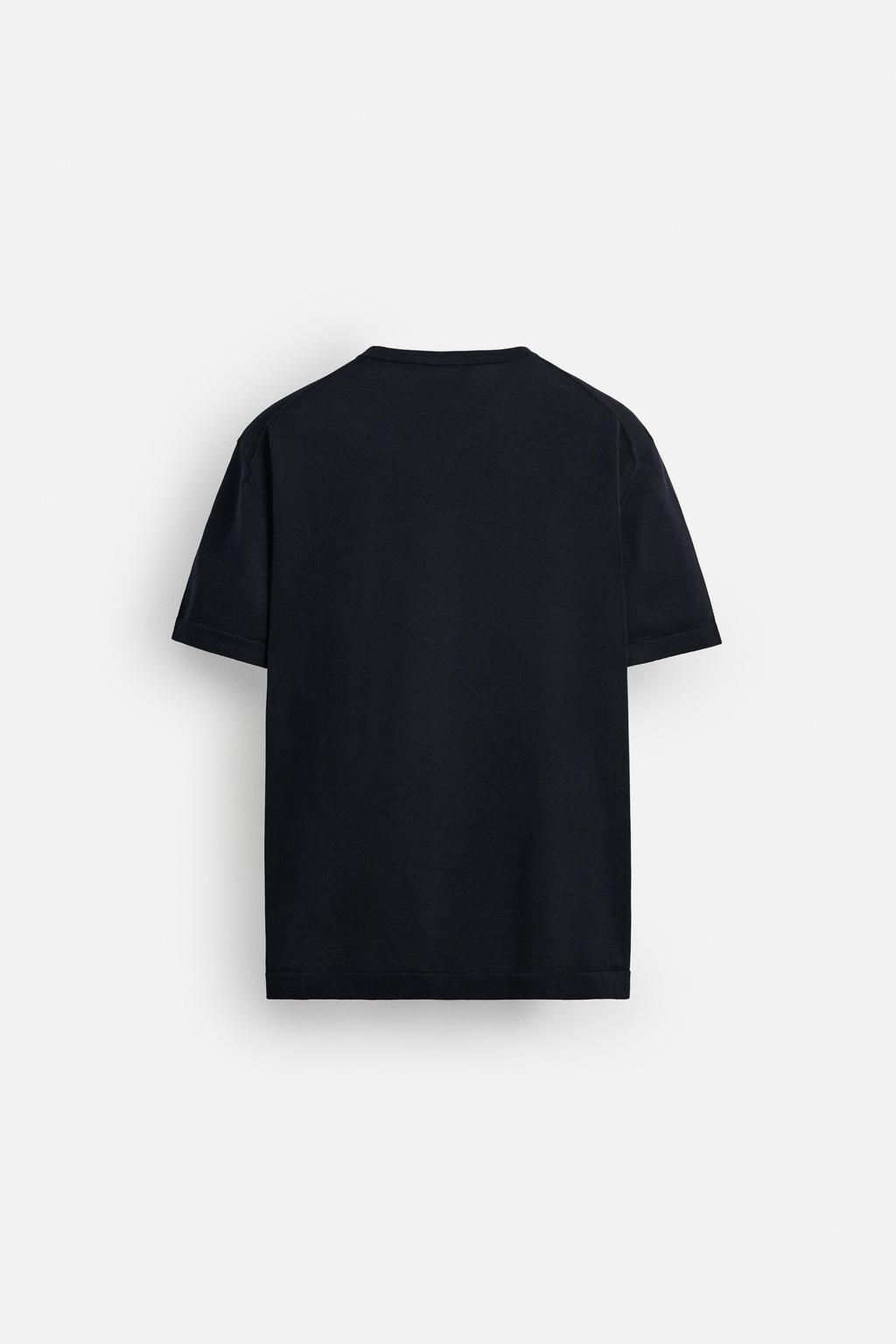 REGULAR FIT KNITTED T-SHIRT - Zara фото 16