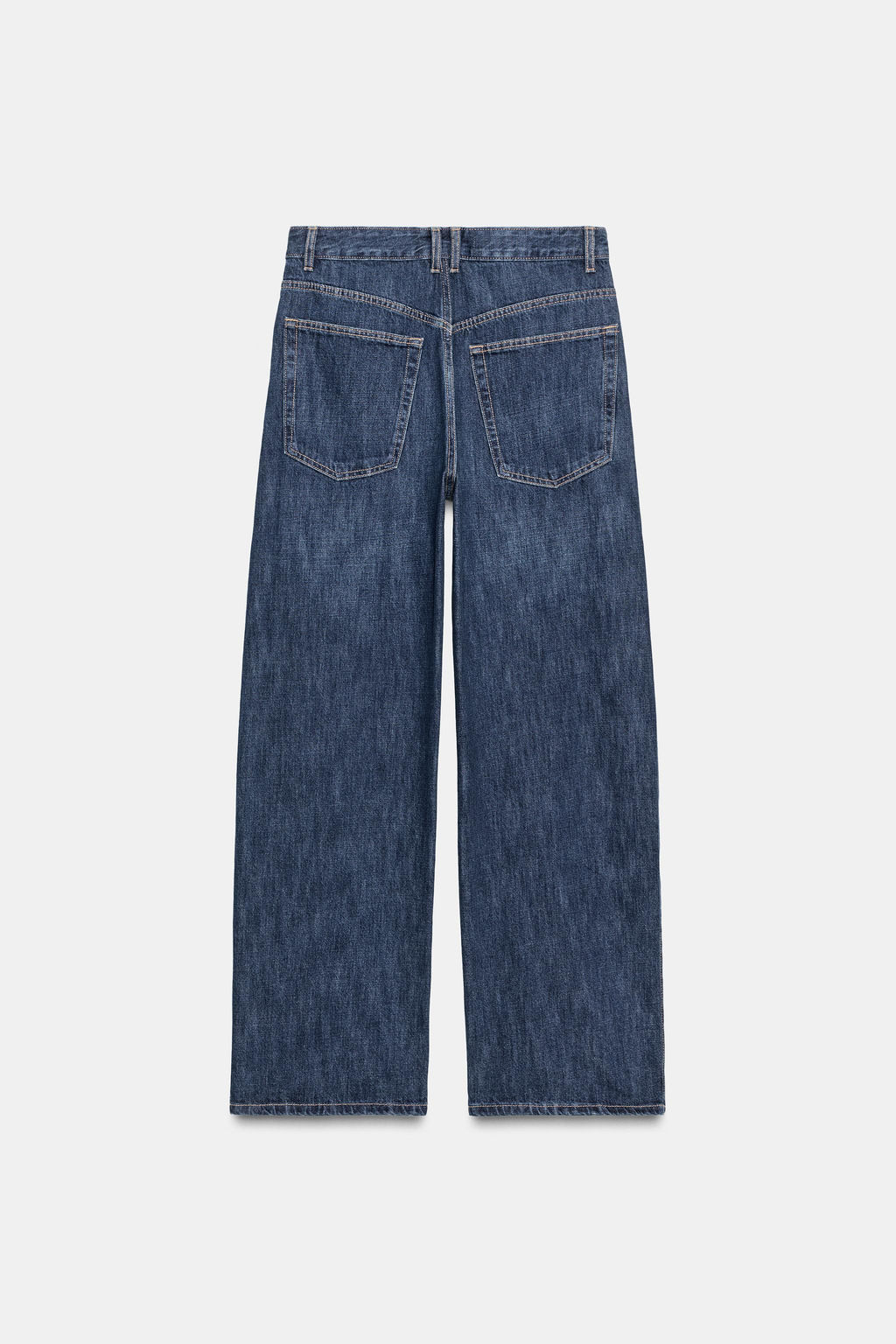 TRF BAGGY MID-WAIST BUTTON JEANS - Zara фото 9