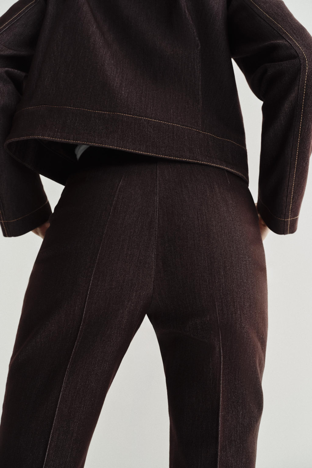 PANTAL?N FLARE / Marr?n - Zara фото 6