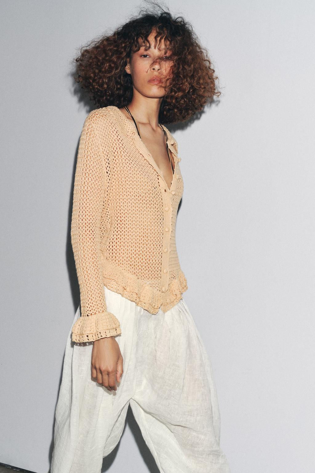 CROCHET CARDINGAN - Zara фото 3