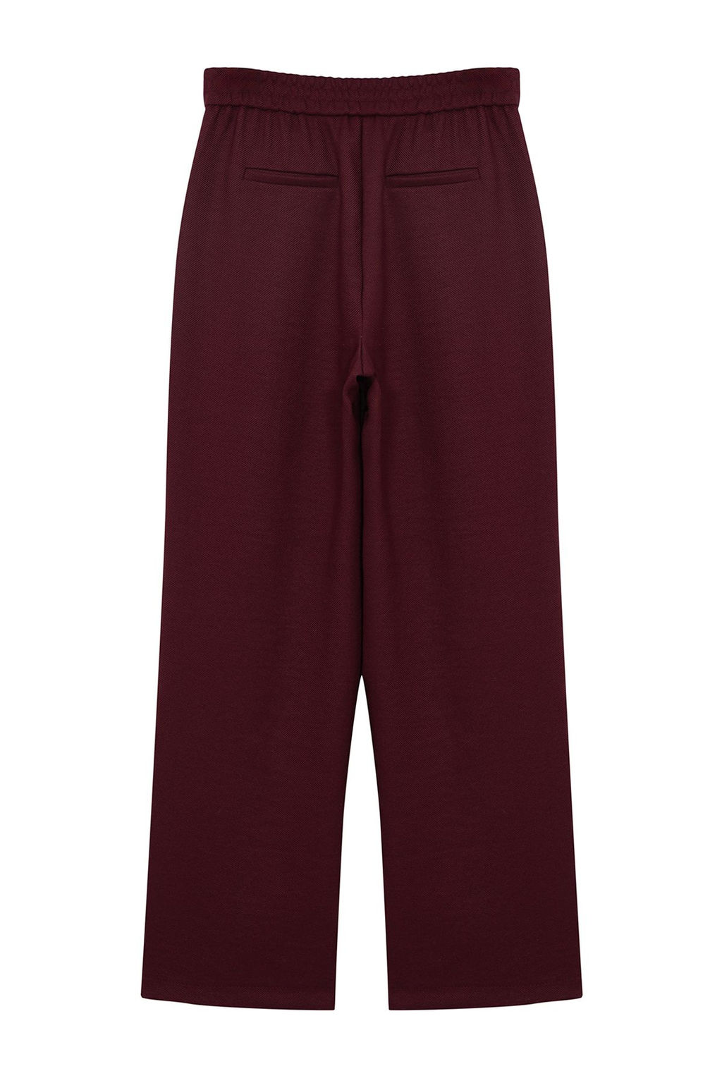 Bordo Straight/Duz Kesim Dokuma Kumas Pantolon TWOAW22PL0321