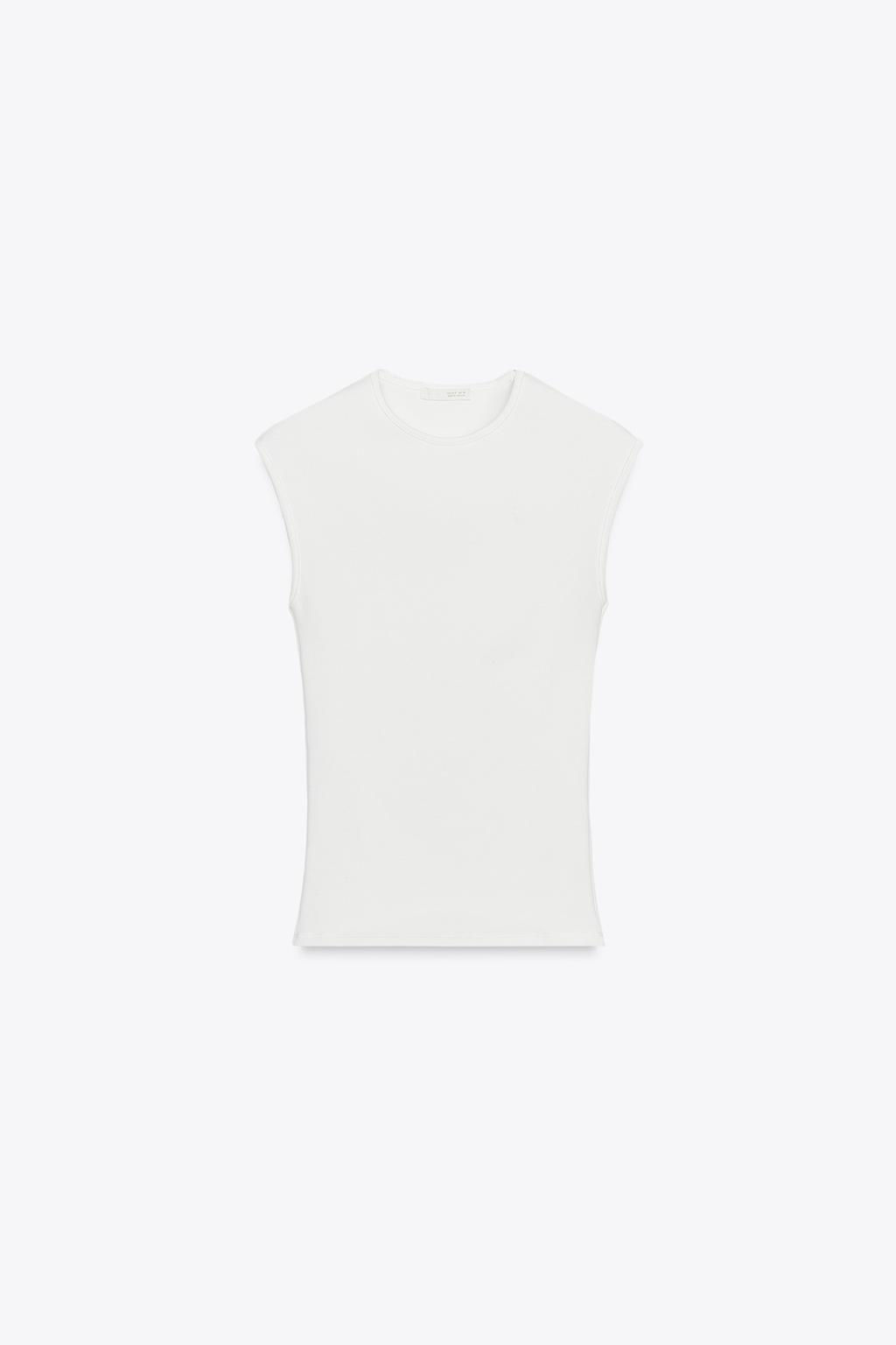 STRETCH RIB T-SHIRT - Zara фото 4