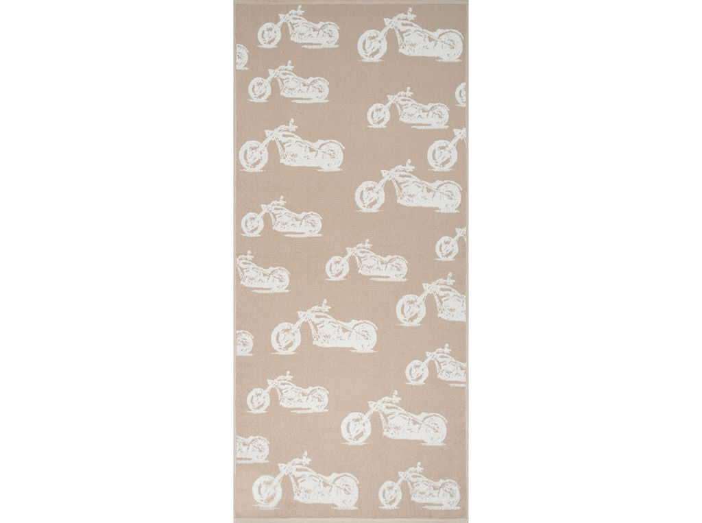 Полотенце махровое 6с102.511ж2 Мото-паттерн(лен3) 67х150см