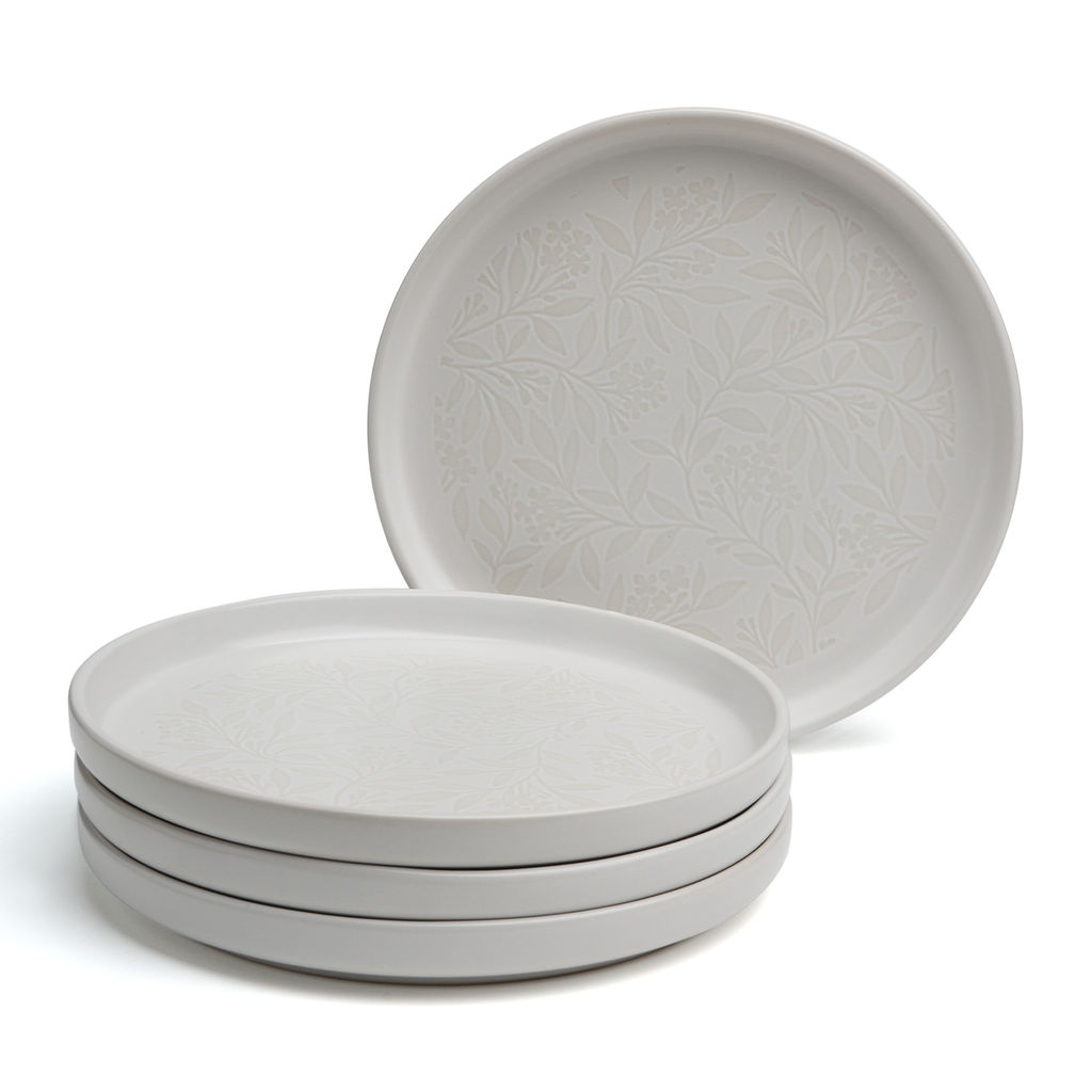 НАБОР ТАРЕЛОК ЗАКУСОЧНЫХ BRONCO CHOICE WHITE 20,5 СМ 4ШТ