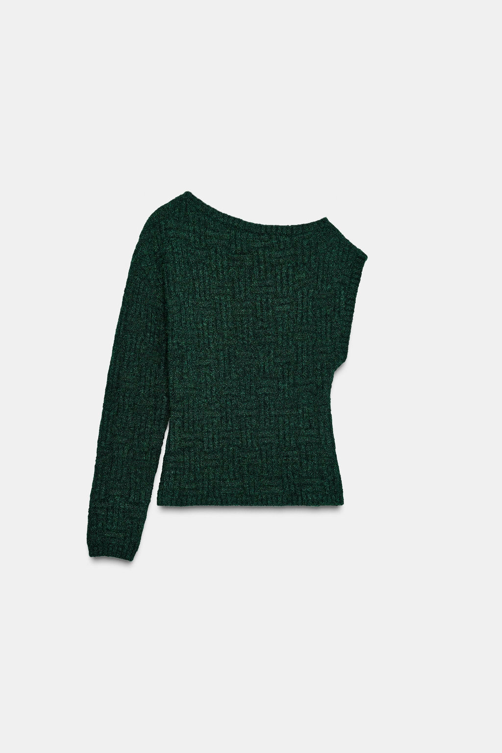 ASYMMETRIC TEXTURED KNIT JUMPER - Zara фото 4