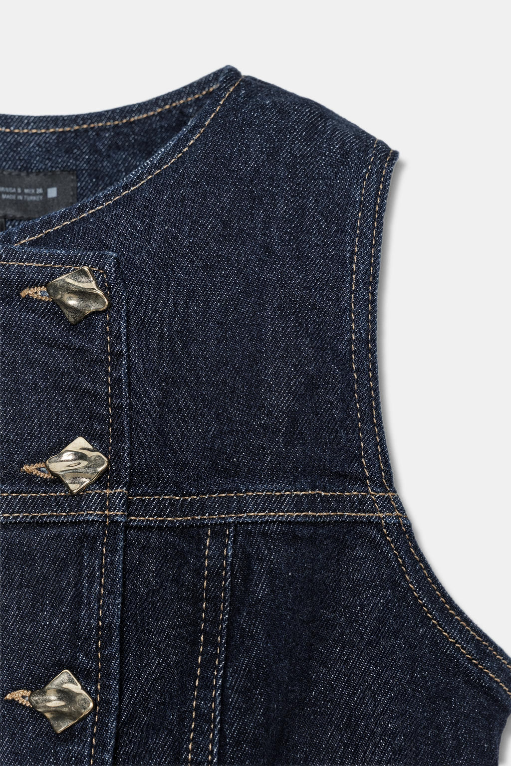 CHALECO Z1975 ENTALLADO DENIM / Azul - Zara фото 8