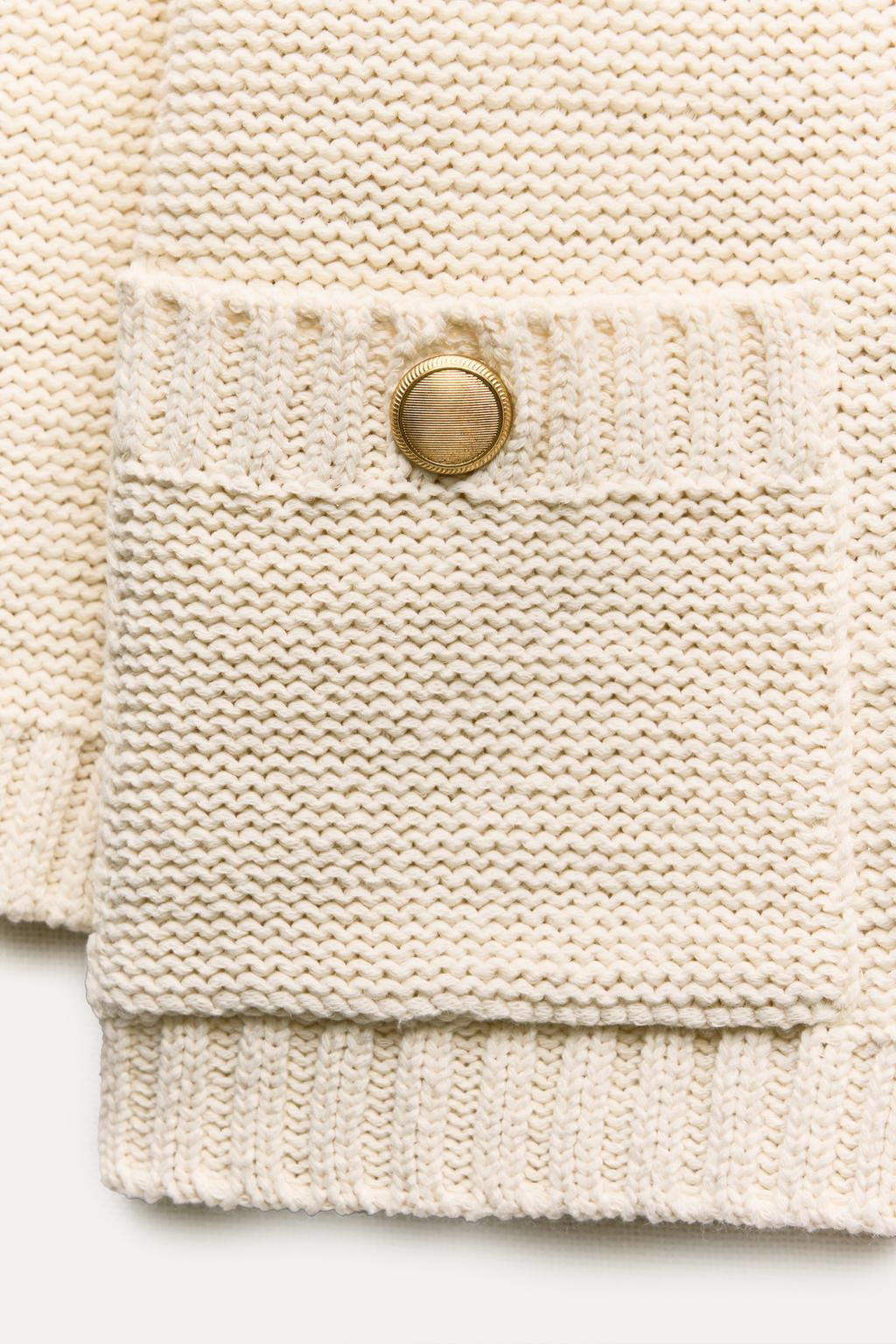 PLAIN KNIT CARDIGAN - Zara фото 16