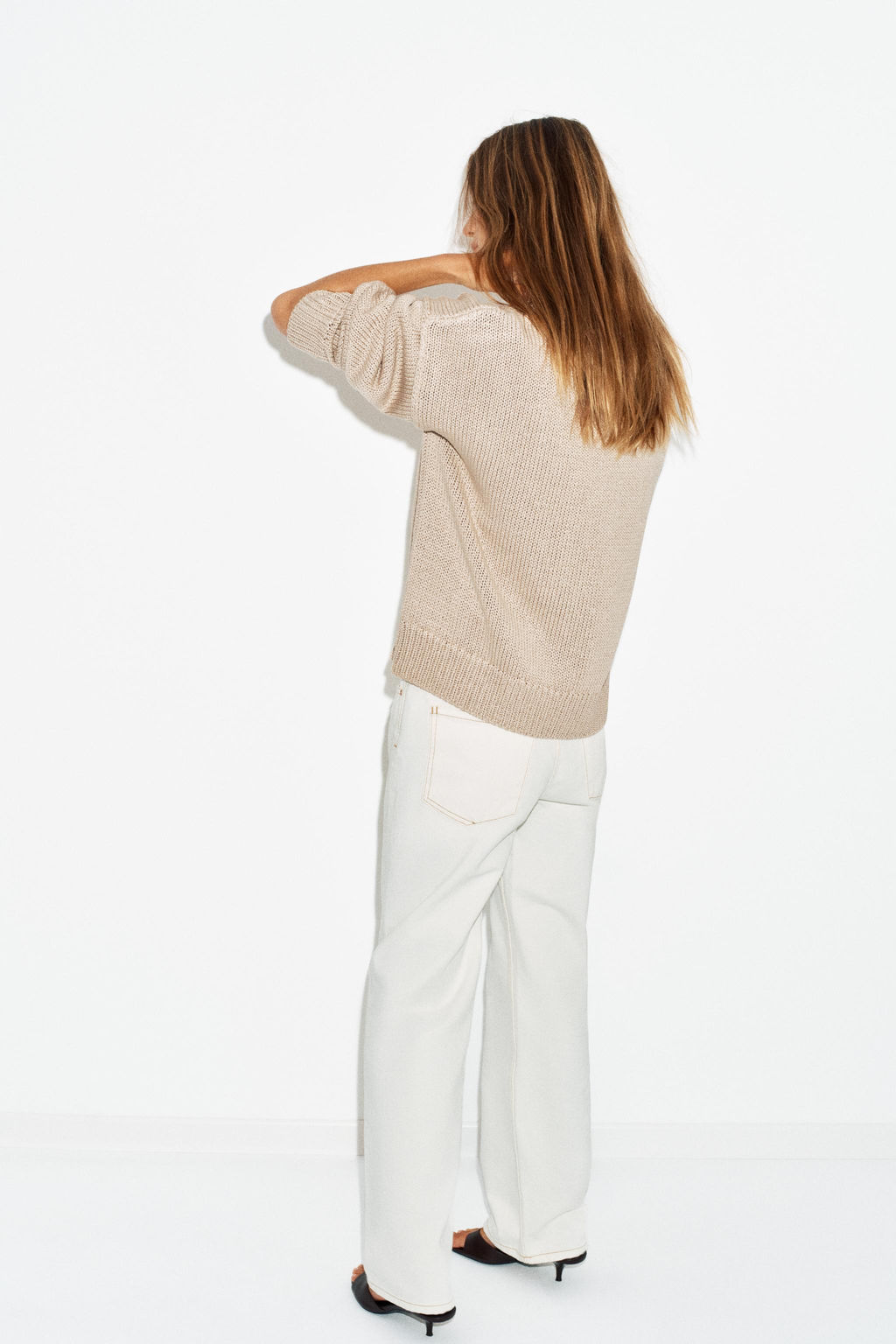 JERSEY PUNTO GRUESO / Beige - Zara фото 4