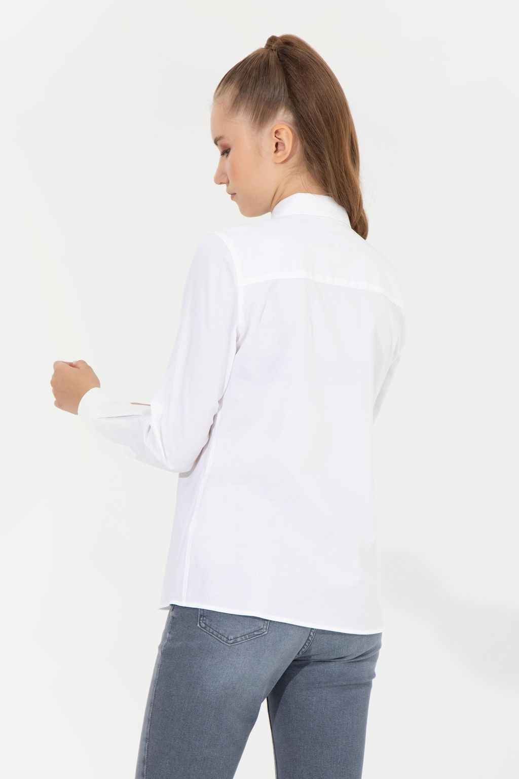 Рубашка женская белая Uzunkol Basic - U.s. polo assn фото 5