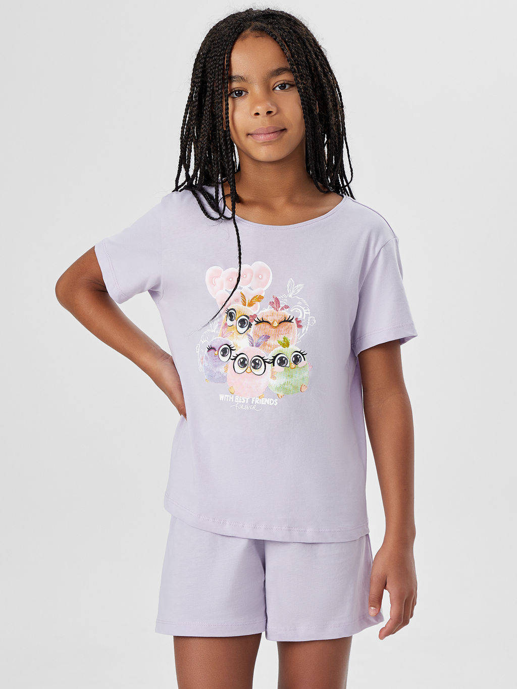 Комплект домашний для девочек с надписью Good day... - Mark formelle фото 5