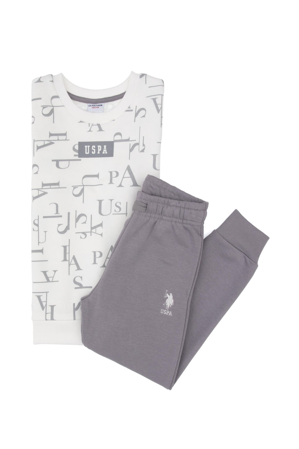 Erkek _ocuk Beyaz Pijama Tak_m_ Sepette S_rpriz _ndirim - U.s. polo assn фото 2