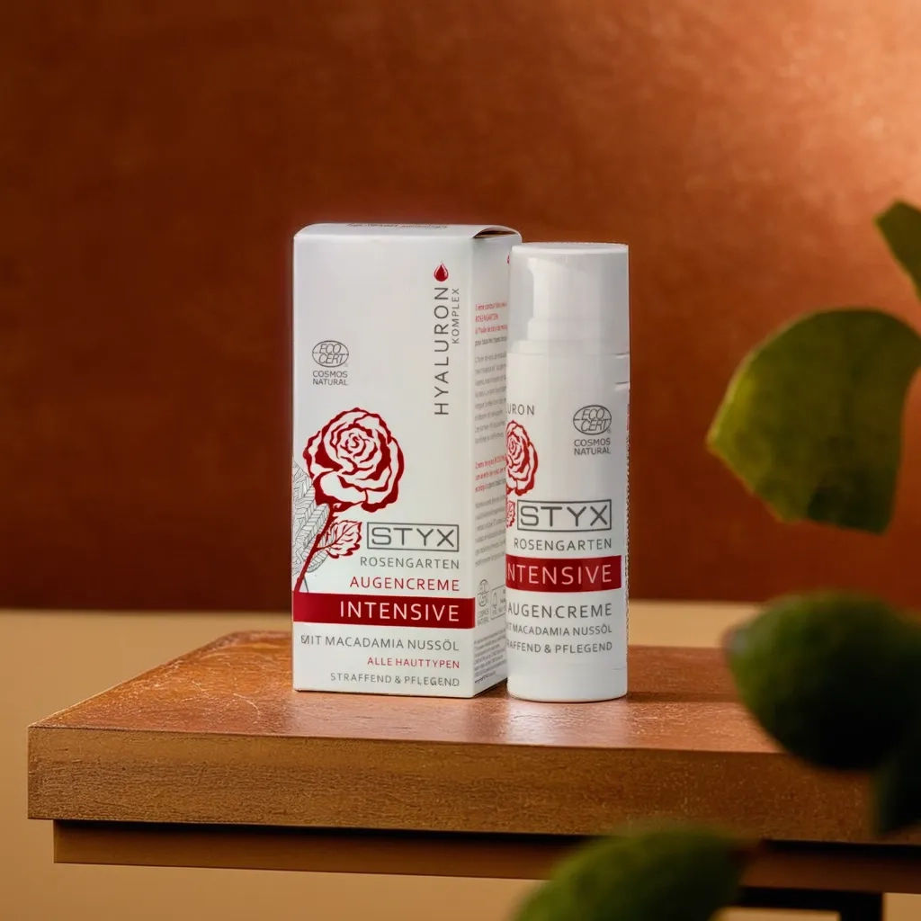 Новинка! Омолаживающий крем для век с макадамией РОЗОВЫЙ САД STYX, 30 мл