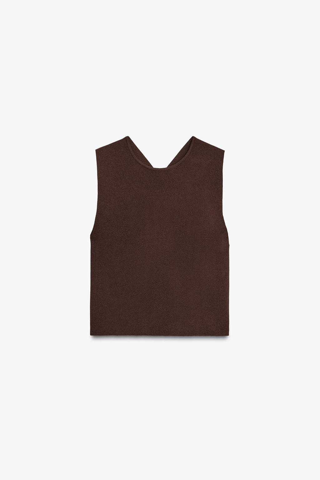 KNIT CUT-OUT BACK TOP