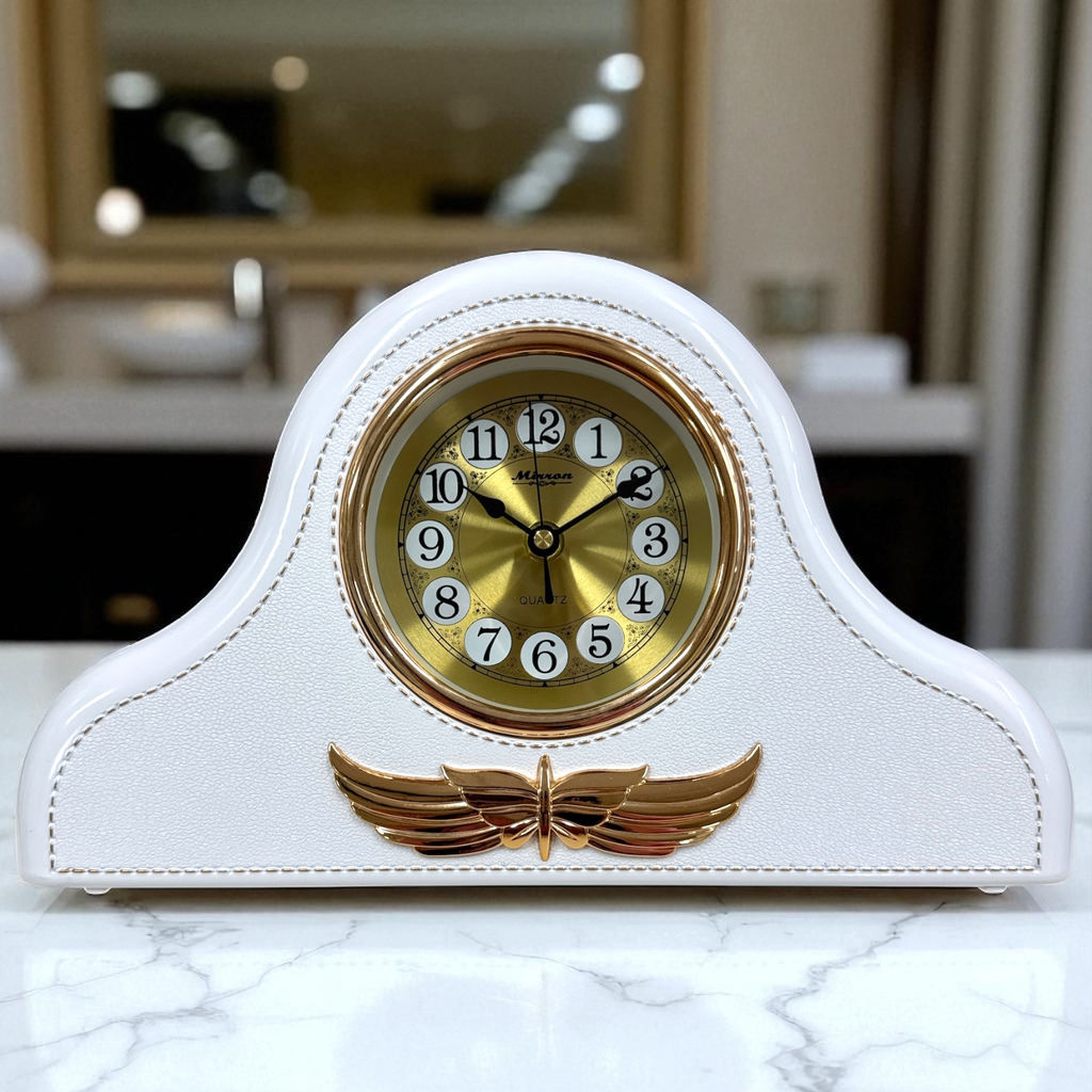 Настольные часы Mirron белые F707CB