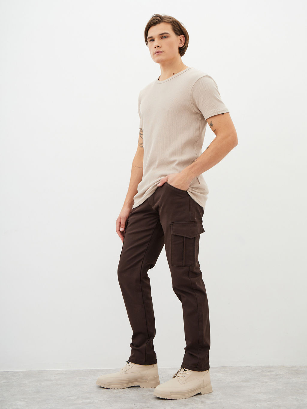 Мужские джинсы Карго утеплённые - Mossmore фото 47