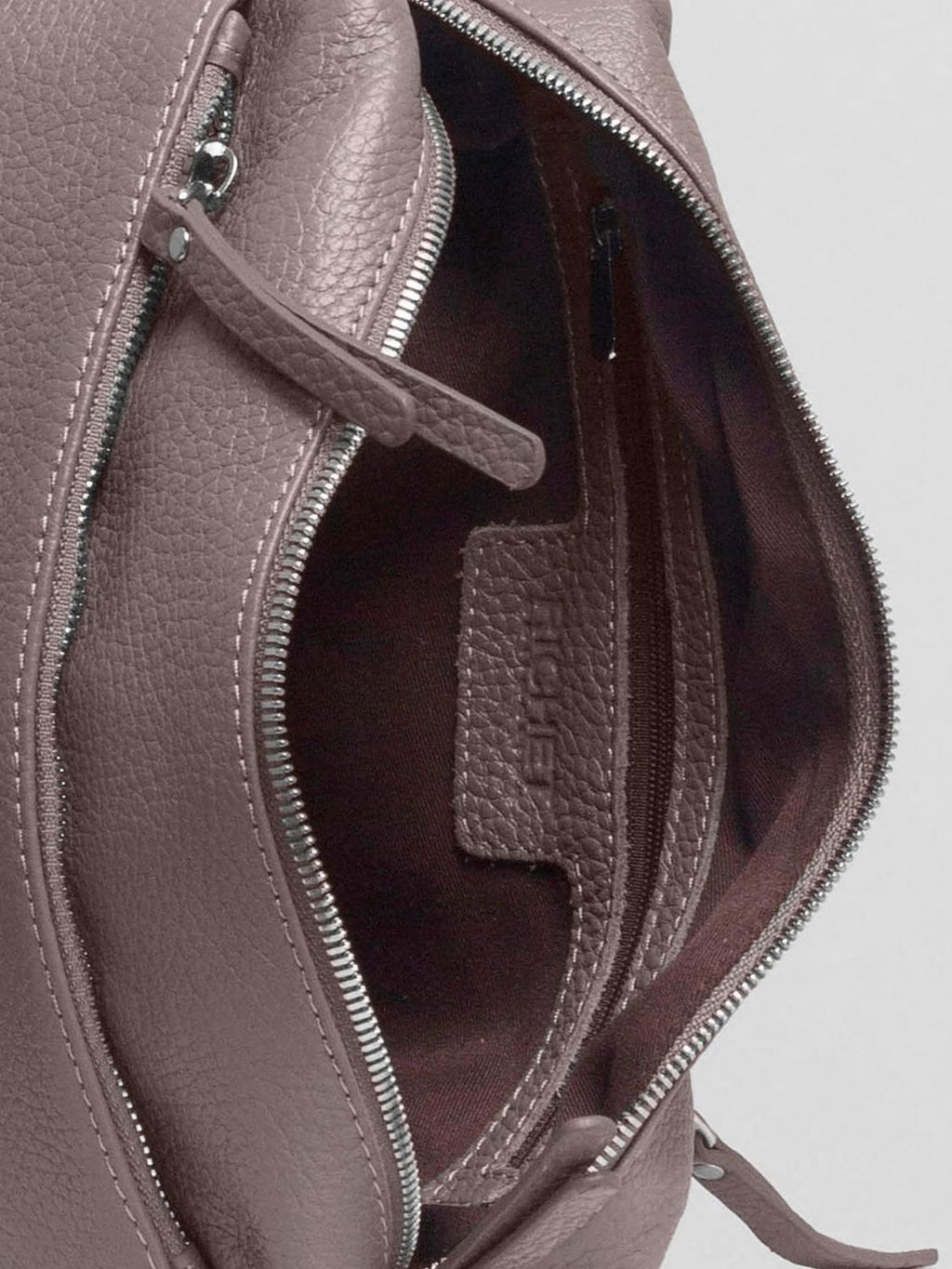 Женская кожаная сумка Richet 3176LN 612 Тауп