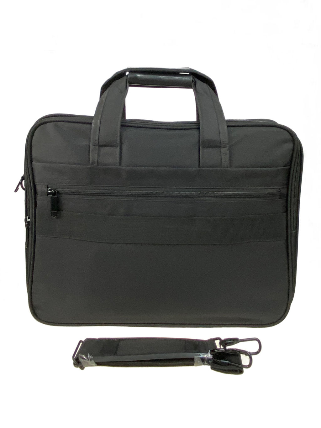 Текстильный порфель для ноутбука и документов, цвет черный - Greta фото 2