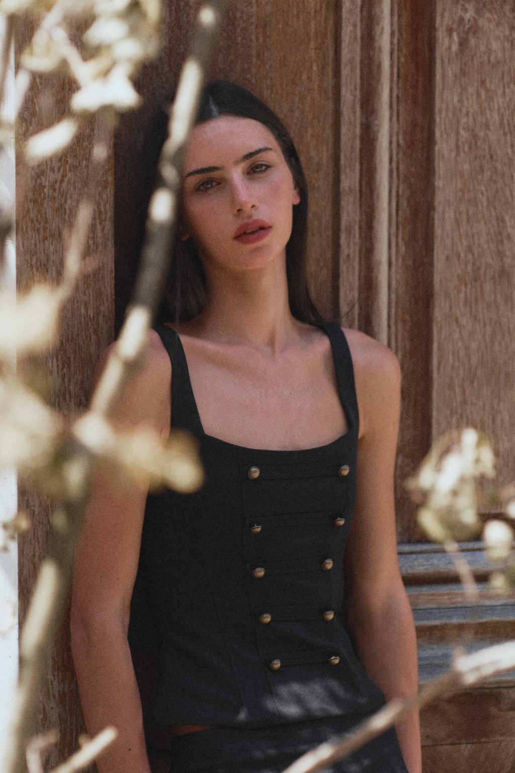 TOP CORSETERO BOTONES / Negro - Zara фото 2
