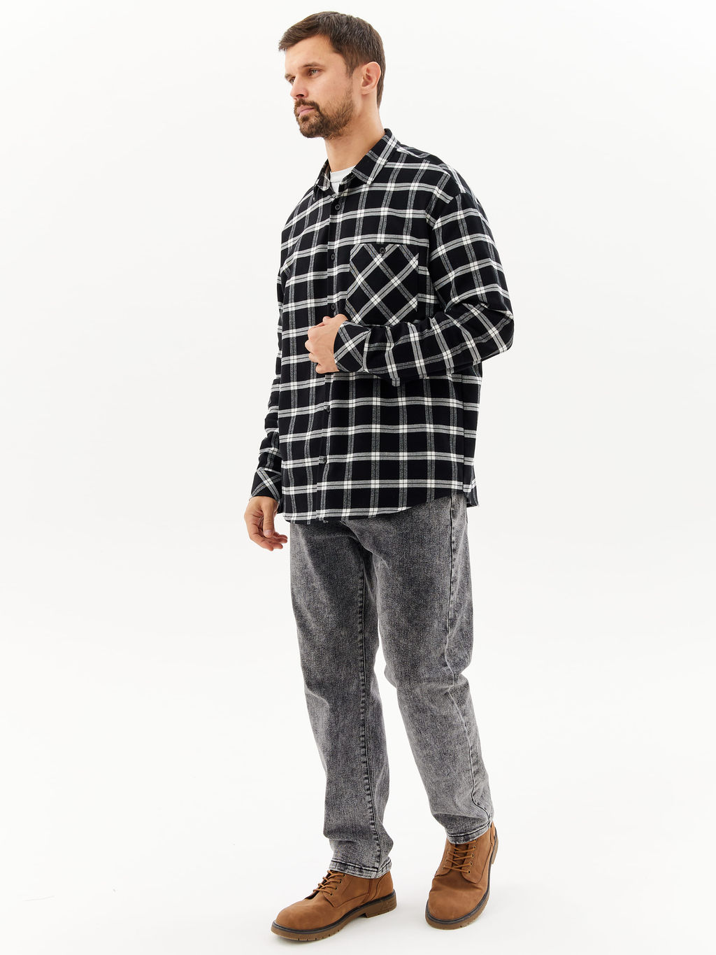 Сорочка мужская длинный рукав GREG S315/211/2046