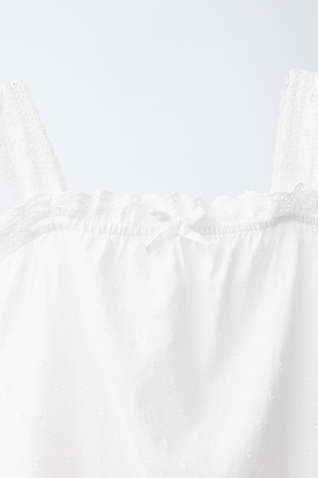 6-14 A?OS/ PIJAMA TIRANTES PLUMETI / Blanco - Zara фото 7