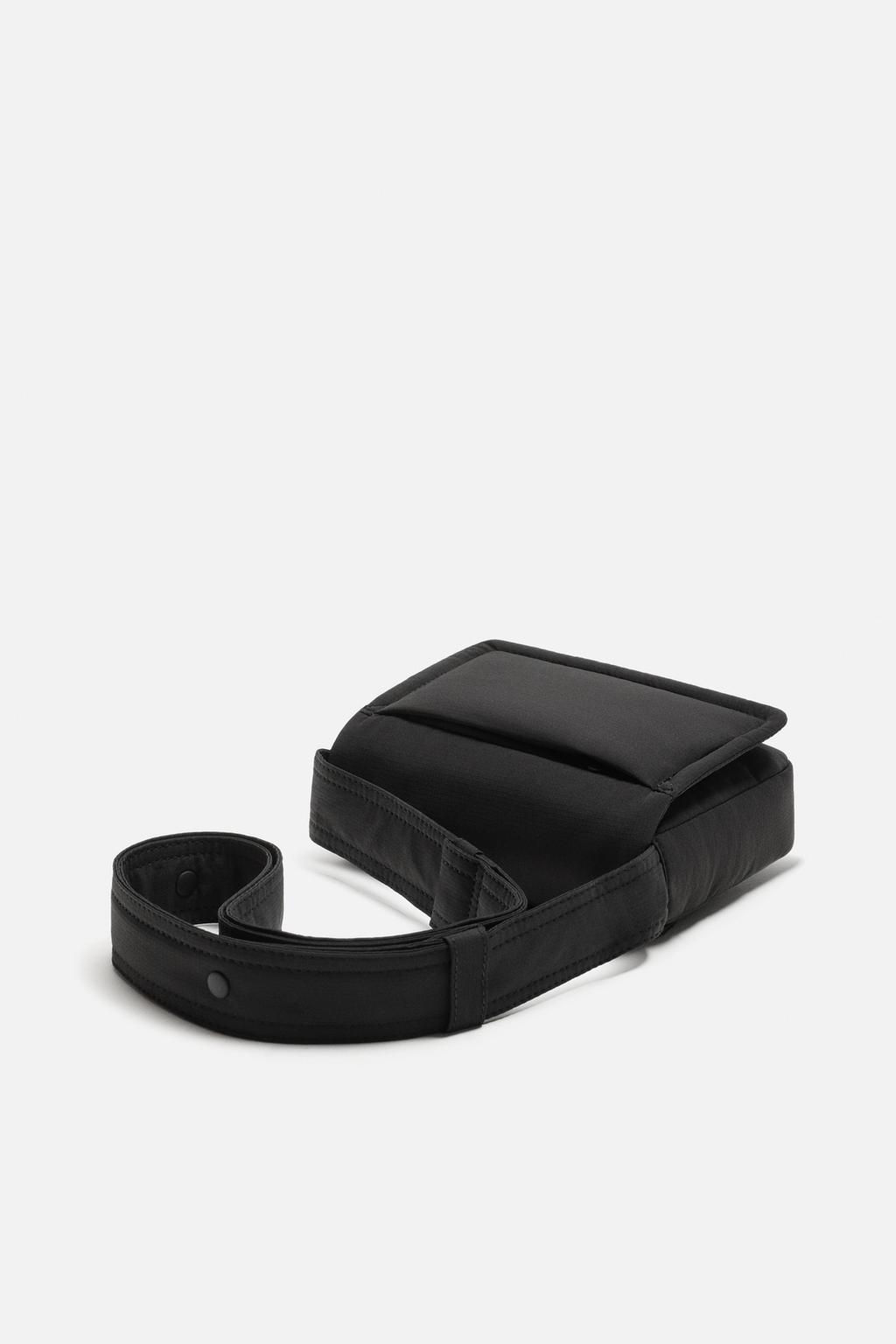 NYLON CROSSBODY BAG WITH FLAP - Zara фото 4