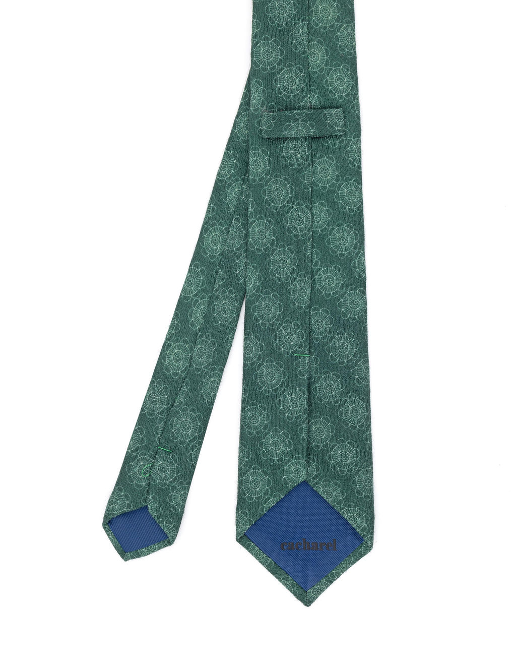 Зеленый шерстяной галстук - Cacharel фото 5