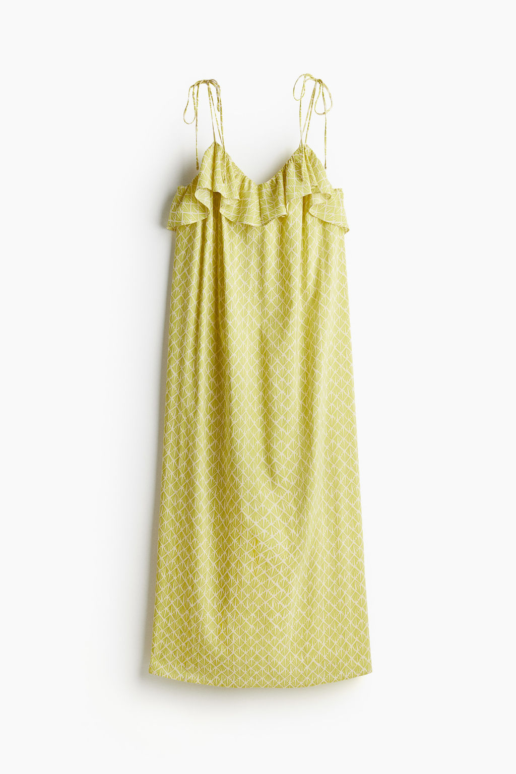 Vestido de tirantes con volante - H&m фото 8