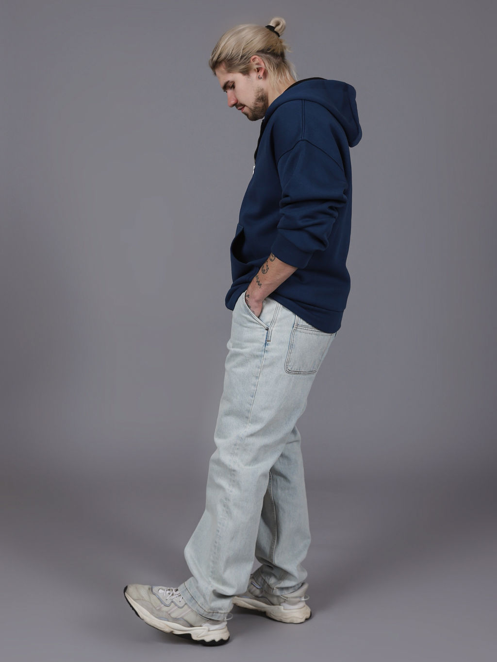 Зип Худи на молнии с начесом К550 Джинс