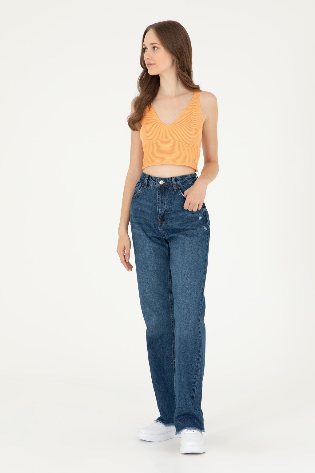 Женские синие джинсовые брюки Неожиданная скидка в корзине - U.s. polo assn фото 3