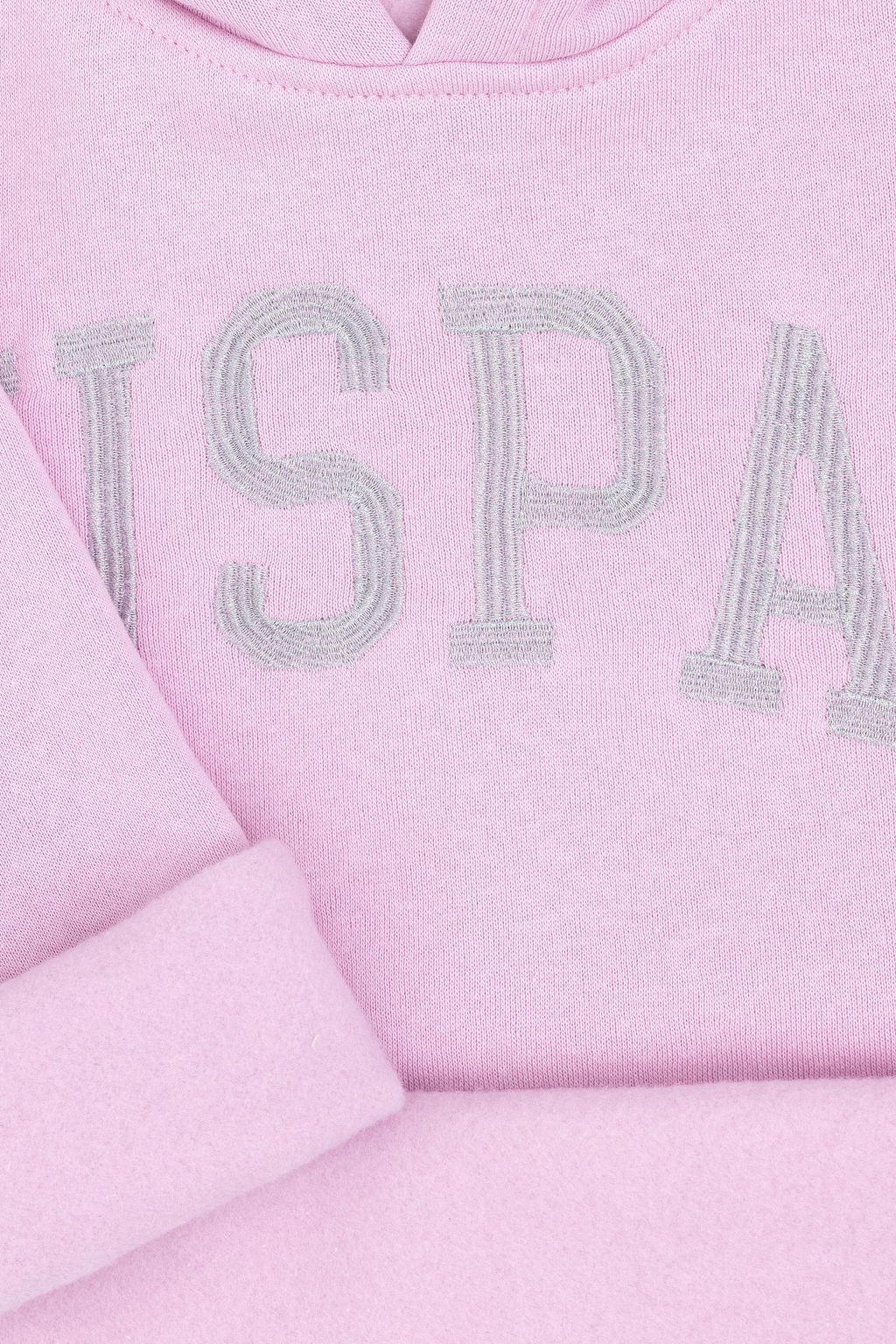 K_z _ocuk Pembe Kap__onlu Basic Sweatshirt