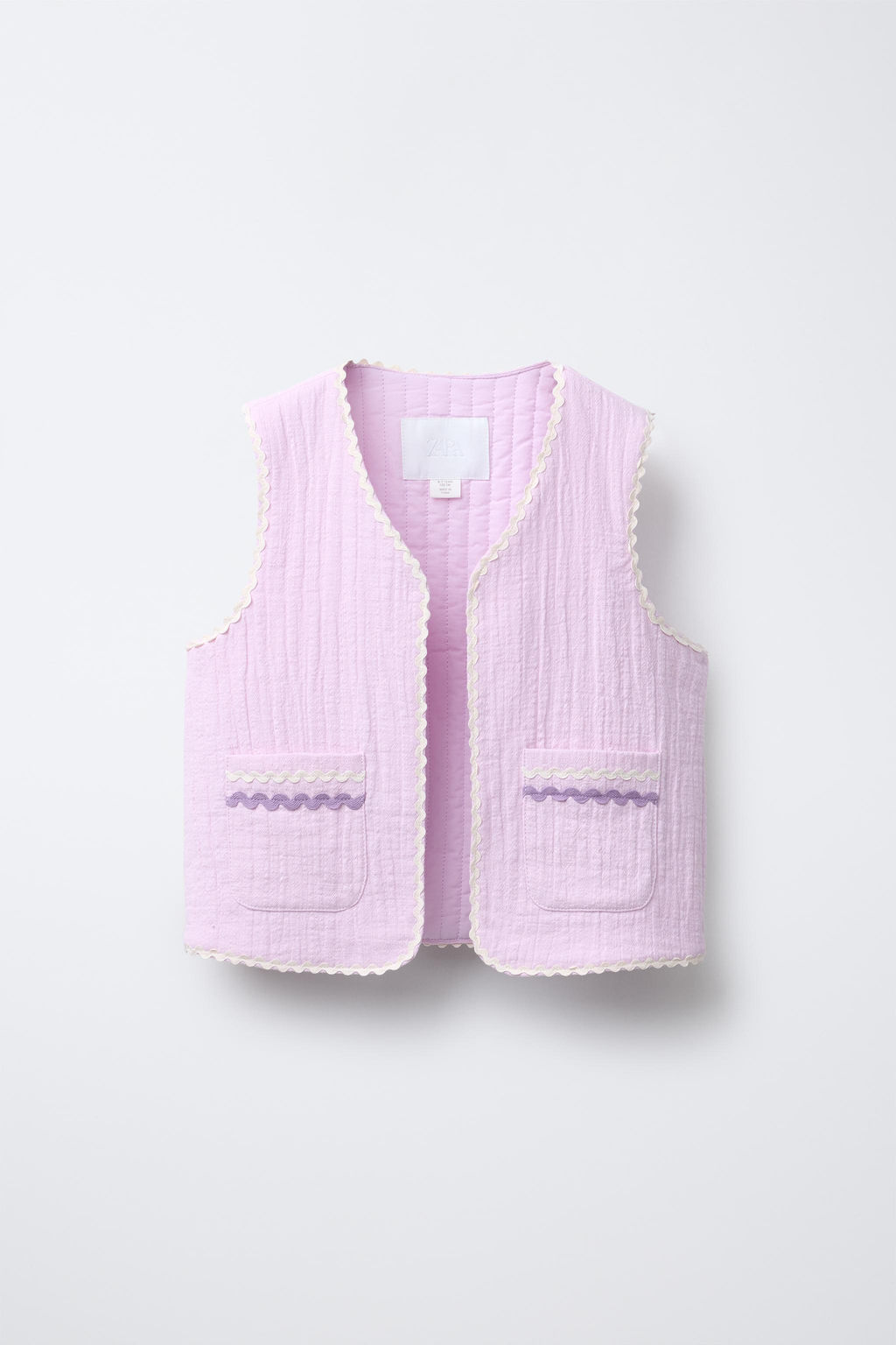 WAVY TEXTURED WAISTCOAT