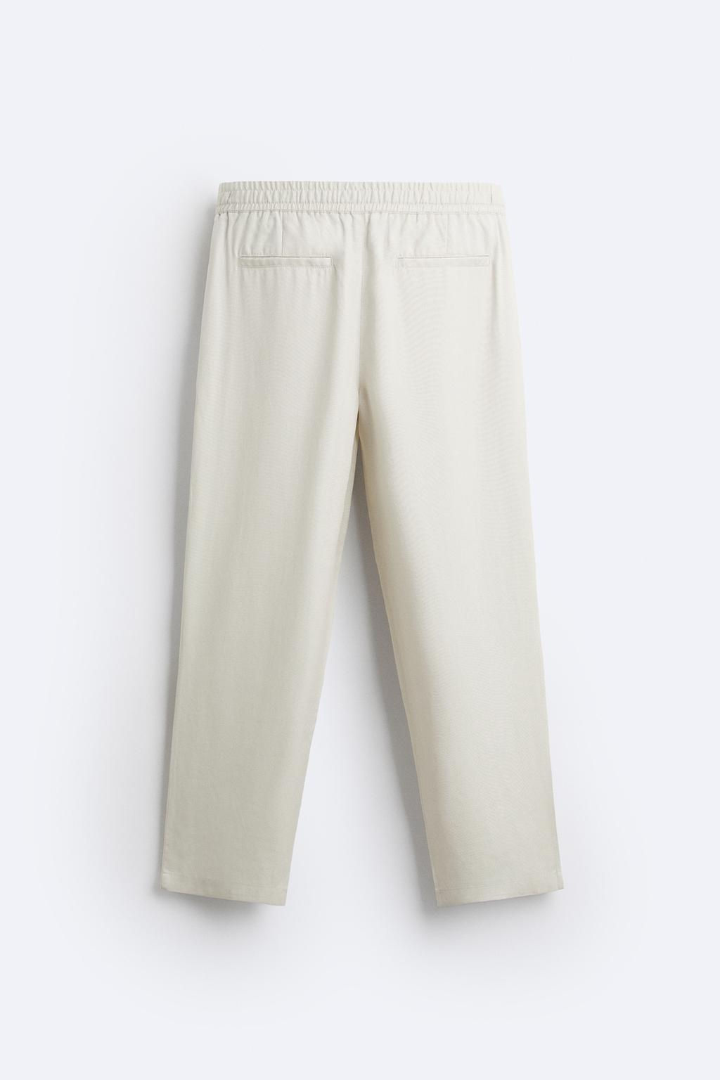 LYOCELL JOGGER WAIST TROUSERS - Zara фото 19