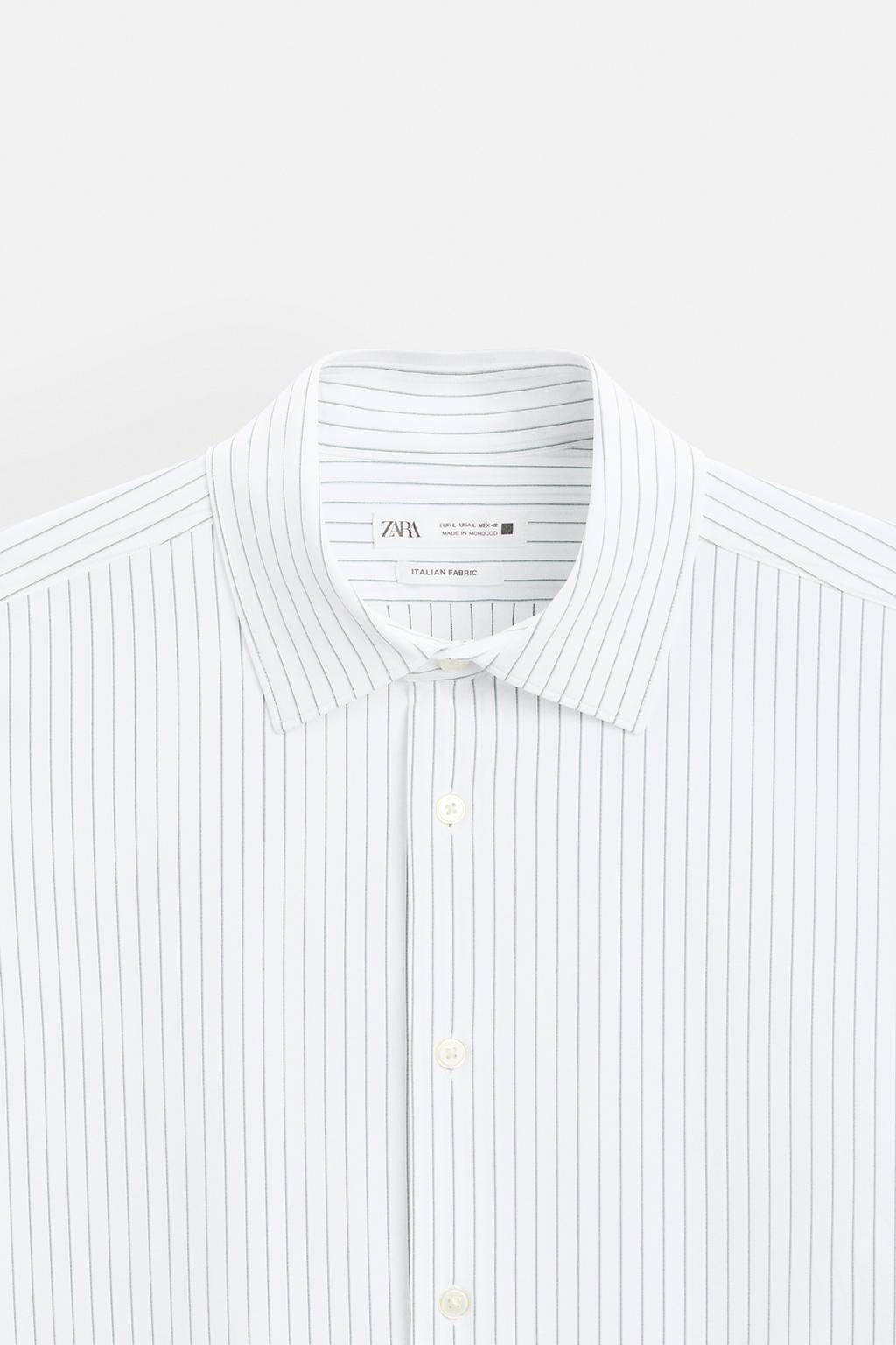 TEXTURED STRETCH SHIRT - Zara фото 8