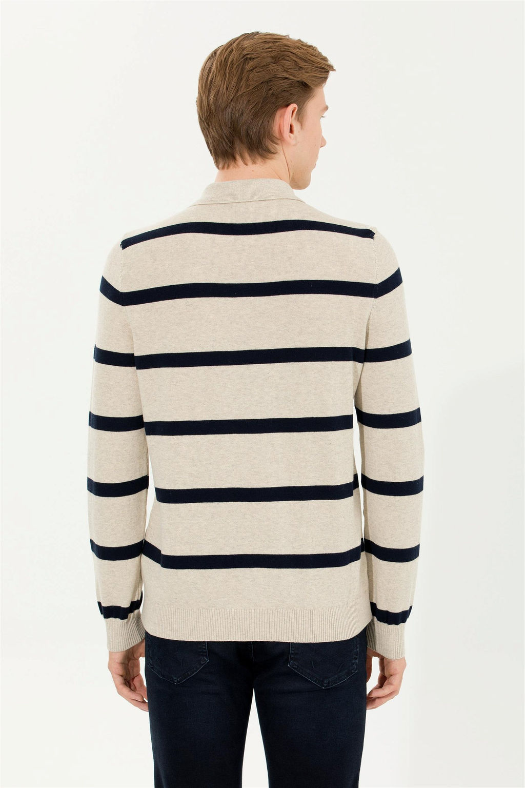 Мужской свитер из трикотажа Stone Melange - U.s. polo assn фото 11