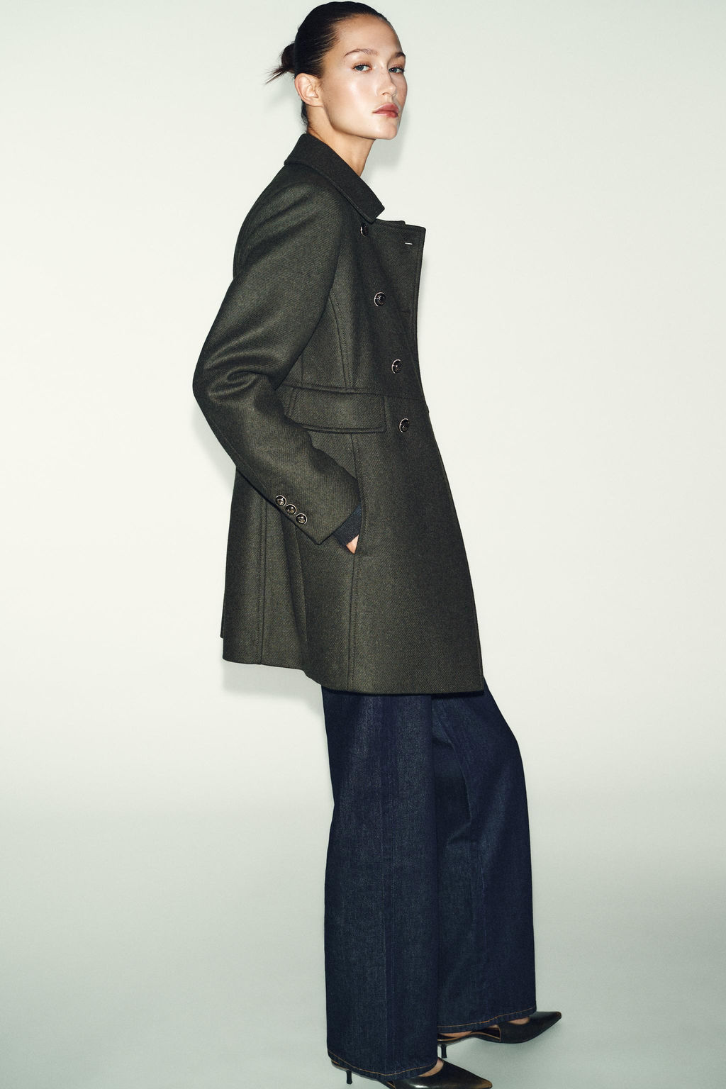 WOOL BLEND DOUBLE-BREASTED COAT - Zara фото 6