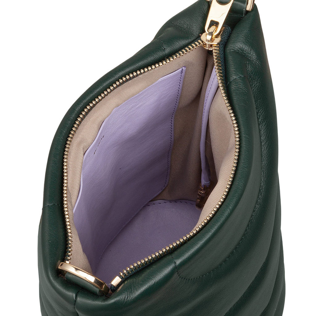 Итальянская женская кожаная сумка DuDu серии Barbara S | зеленый