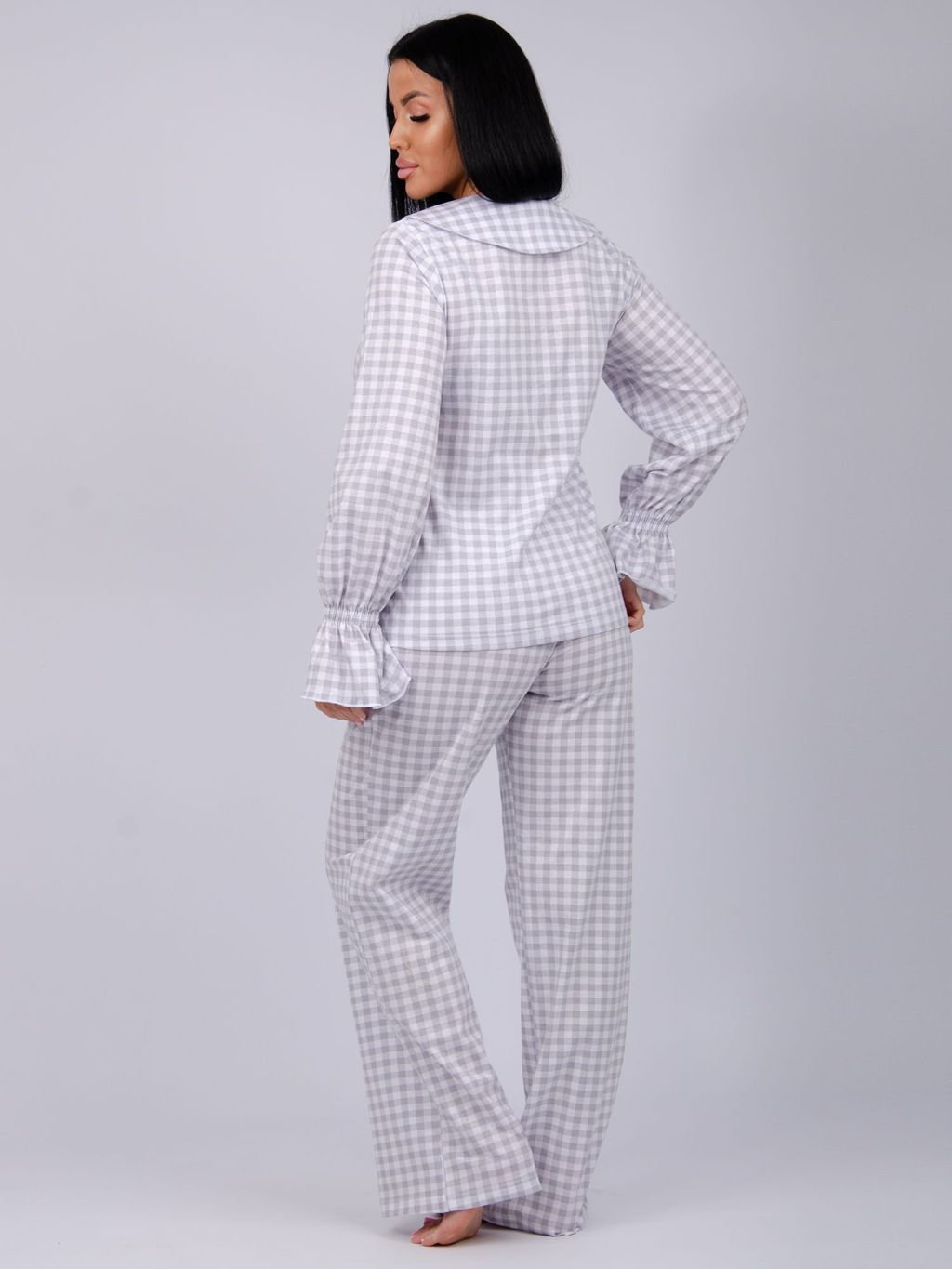 Пижама "Алези" серая, трикотаж